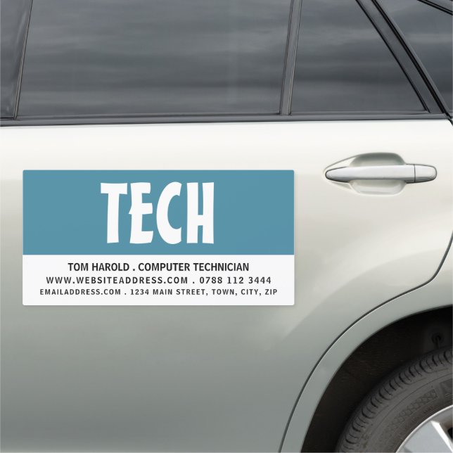 Modern Bold, Information Technology, Computer Car Magnet (In Situ)