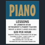 Modern Bold, Keyboard, Piano Lessons Flyer<br><div class="desc">Modern Bold,  Keyboard,  Piano Lessons Advertising Flyers By The Business Card Store.</div>