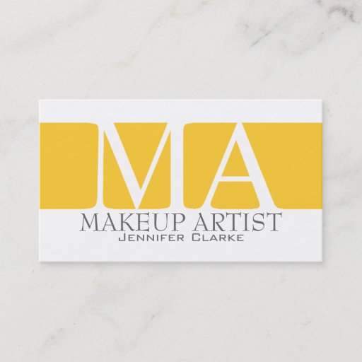 Customizable Modern Bold Makeup Artist Business Cards