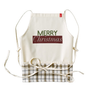 Modern & Bold Merry Christmas Holiday Apron