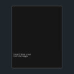 Modern Bold Minimal In Budget Logo and Text Black Flyer<br><div class="desc">Modern Total black Bold Minimal In Budget Black and White Sharp Logo and Text Flyer, useful as promotional flyer, unexpensive invitations, congrats cards, corporate comunications for customers, staff and employee and more. Professional and clear look, any color, any font, avaiable in different size. You can easily transfert the design on...</div>