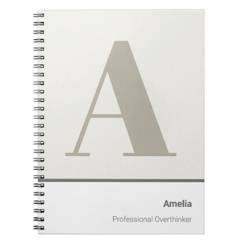 Modern Bold Minimal Professional Notebook