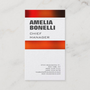 Modern Bold Minimalist Professional Premium Pearl Business Card