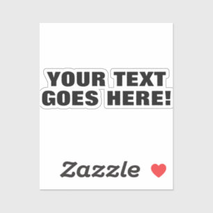 Modern Bold Minimalist Professional Your Text Sticker