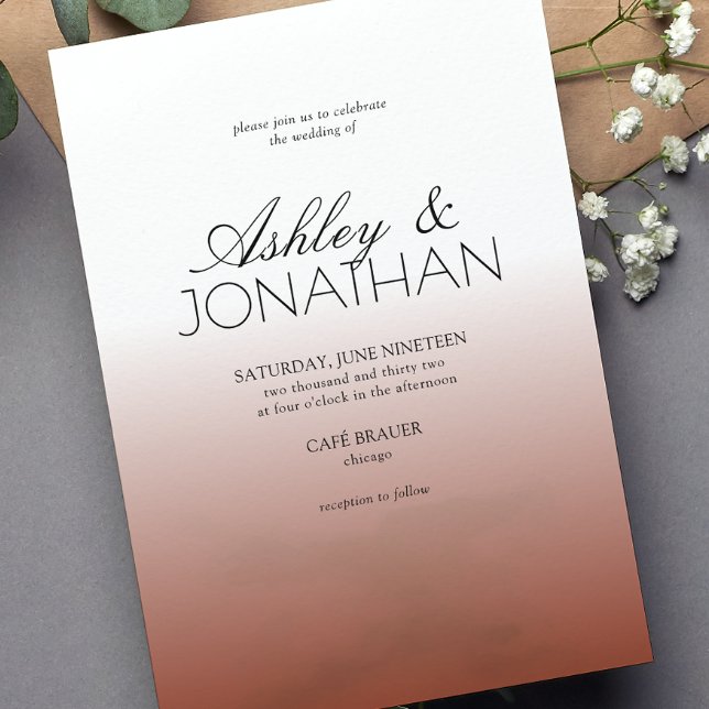 Modern Bold & Minimalist Red Wedding Invitation (Creator Uploaded)