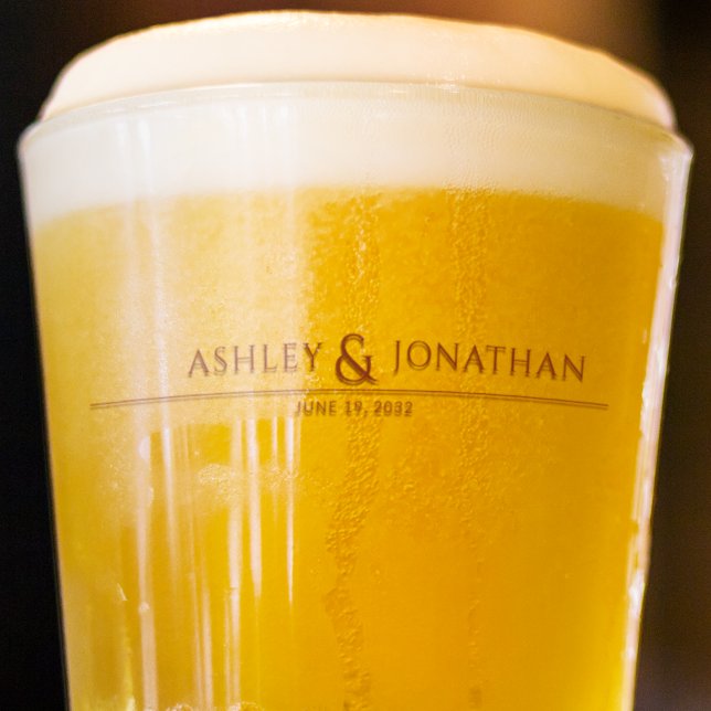 Modern Bold & Minimalist Wedding Glass (Creator Uploaded)