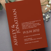 Modern Bold & Minimalist Wedding