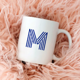 Modern Bold Monogram | Any Color Coffee Mug