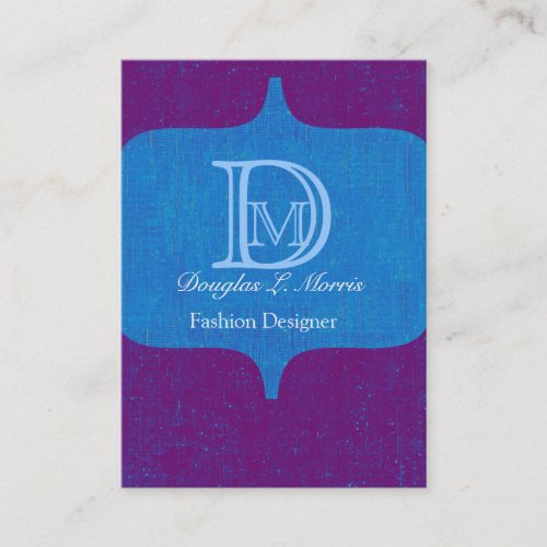 Modern Bold Monogram Vintage Business Cards