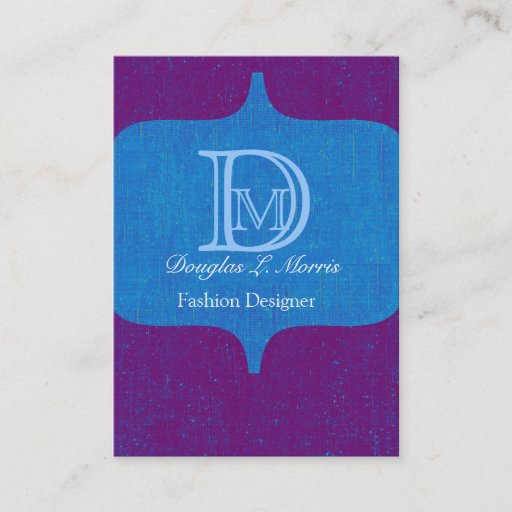 Customizable Modern Bold Monogram Vintage Business Cards