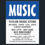 Modern Bold, Music Store Advertising Flyer<br><div class="desc">Modern Bold,  Music Store Advertising Flyers By The Business Card Store.</div>