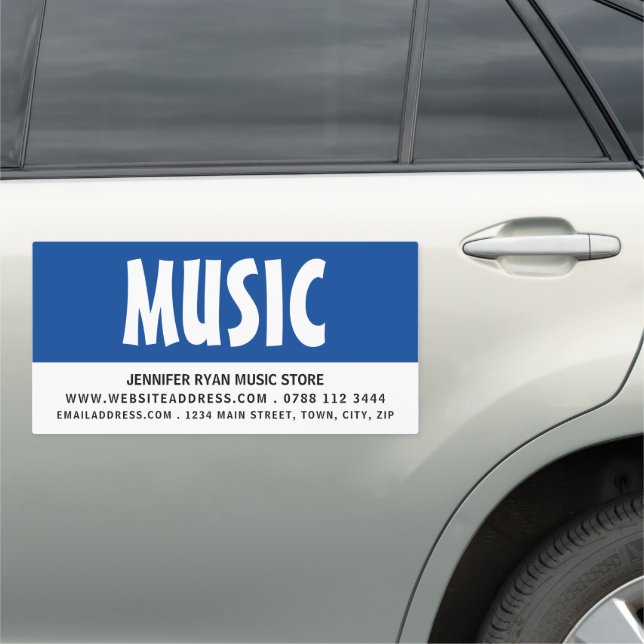 Modern Bold, Music Store Car Magnet (In Situ)