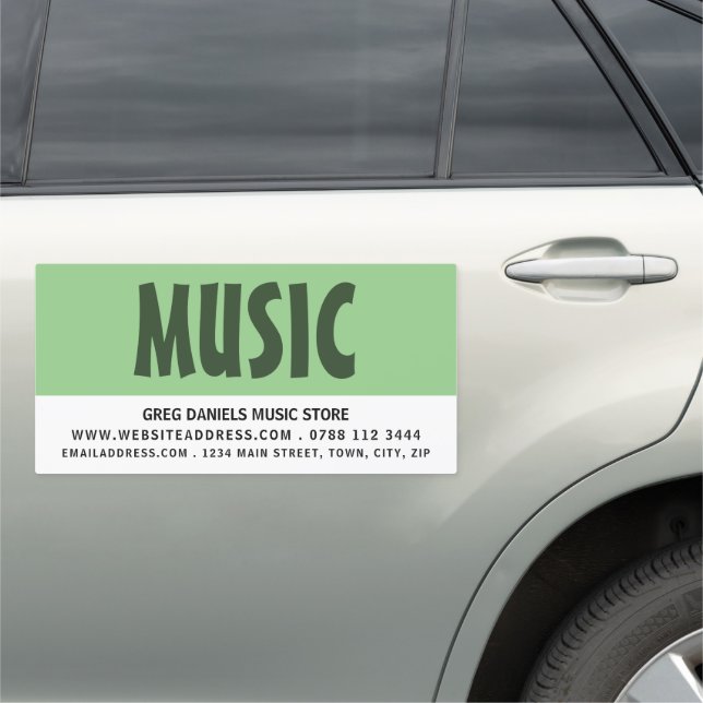 Modern Bold, Musical Instrument Store Car Magnet (In Situ)