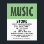Modern Bold, Musical Instrument Store Flyer<br><div class="desc">Modern Bold,  Musical Instrument Store Advertising Flyers By The Business Card Store.</div>