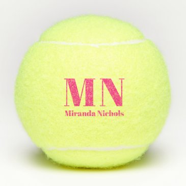 Modern Bold Name and Monogram Costom Color