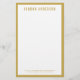Modern Bold Name with EDITABLE Border Color Stationery | Zazzle