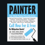 Modern Bold, Painter & Decorator Advertising Flyer<br><div class="desc">Modern Bold,  Painter & Decorator Advertising Flyer by The Business Card Store.</div>