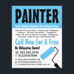 Modern Bold, Painter & Decorator Advertising Flyer<br><div class="desc">Modern Bold,  Painter & Decorator Advertising Flyer by The Business Card Store.</div>