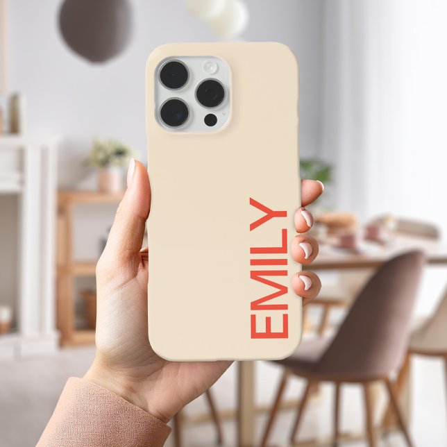 Modern Bold Personalized Case-Mate iPhone Case (Creator Uploaded)