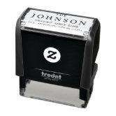 Bold Modern Personalized Rubber Stamp