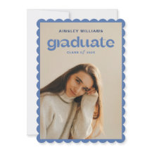 Modern Bold Photo Graduation Announcement