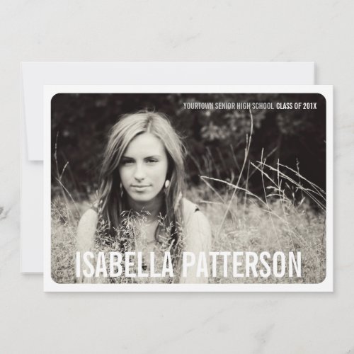 Modern Bold Photo Graduation Party Invitation