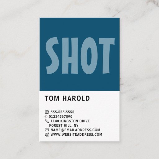 Customizable Modern Bold, Photographer, Photography Business Card