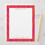 Modern Bold Pink & Orange Abstract Monogram Letterhead<br><div class="desc">Elevate your professional or personal correspondence with our "Modern Bold Pink & Orange Abstract Monogram" Letterhead! 🌺📄 This contemporary and vibrant letterhead design is perfect for adding a touch of modernity and personalization to your letters, notes, or business communications. Featuring a bold pink and orange abstract design with a monogram,...</div>