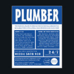 Modern Bold, Plumber, Plumbing Advertising Flyer<br><div class="desc">Modern Bold,  Plumber,  Plumbing Advertising Flyers By The Business Card Store.</div>