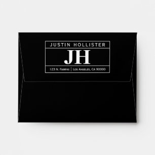 Modern Bold Professional Black & White A2 Envelope