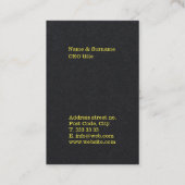 Modern Bold Professional Minimalist Template Business Card (Back)