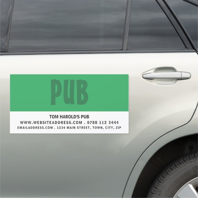 Modern Bold, Pub/Brewery Car Magnet (In Situ)