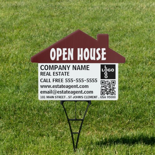 Modern Bold Realtor Estate Agent Open House Sign