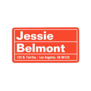 Your First And Last Name Return Address Labels | Zazzle