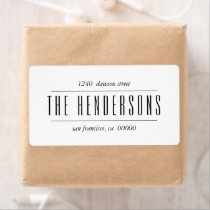Modern Bold Script Family Name Label Modern Bold Script Family Name Label