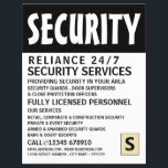 Modern Bold, Security Personnel Advertising Flyer<br><div class="desc">Modern Bold,  Security Personnel Advertising Flyers By The Business Card Store.</div>