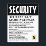 Modern Bold, Security Personnel Advertising Flyer<br><div class="desc">Modern Bold,  Security Personnel Advertising Flyers By The Business Card Store.</div>