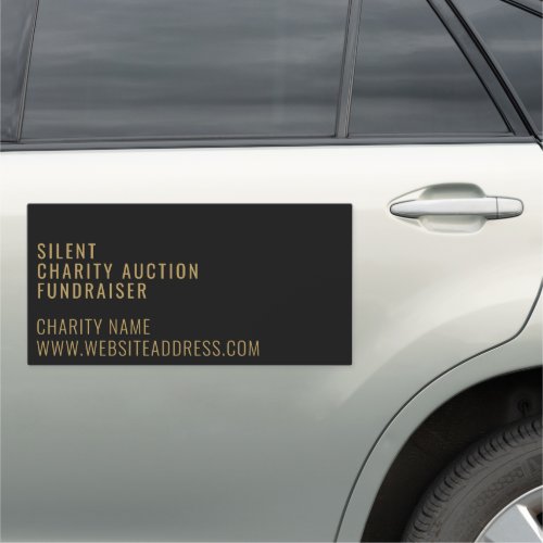Modern Bold Silent Charity Auction Event Car Magnet