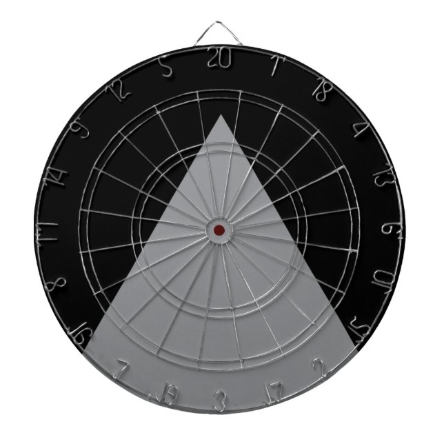 Modern, bold, simple, trendy, urban geometric art dart board (Front)