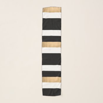 Modern Bold Striped Chiffon Scarf by DizzyDebbie at Zazzle
