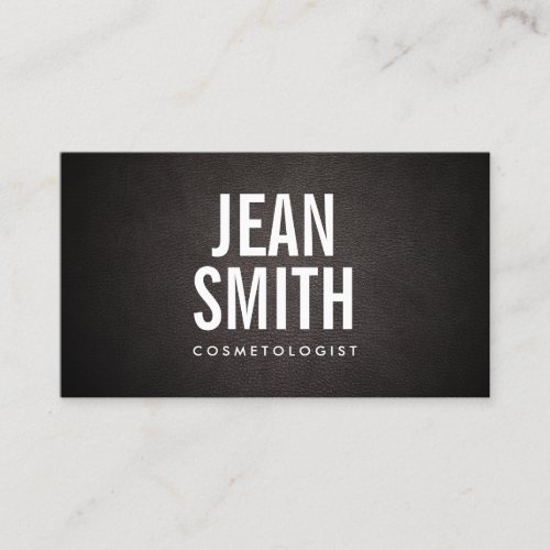 Simple Bold Text Cosmetologist Business Card