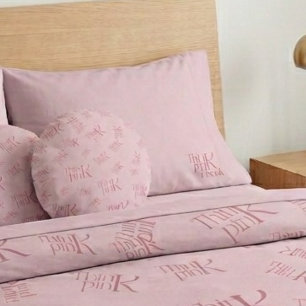 Modern Bold Think Pink Freak Typography Pillow Case