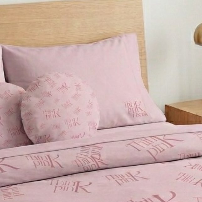Modern Bold Think Pink Freak Typography Pillow Case (Creator Uploaded)