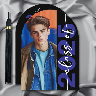 Modern Bold Typography Arch Grad Announcement