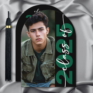 Modern Bold Typography Arch Grad Announcement