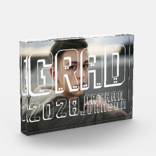 Modern Bold Typography Graduation Full Photo Block