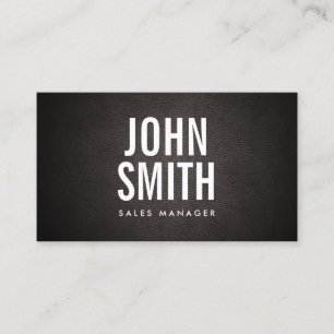 Modern Bold Typography Sales Manager Business Card