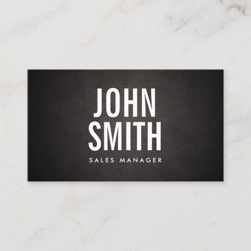 Modern Bold Typography Sales Manager Business Card