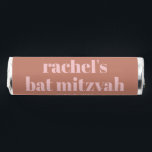 Modern Bold Typography Terracotta Pink Bat Mitzvah Breath Savers® Mints<br><div class="desc">Personalized Modern Bold Typography Terracotta Pink Bat Mitzvah Breath Mints</div>