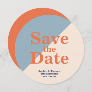 Modern Bold Typography Wedding Save the Date